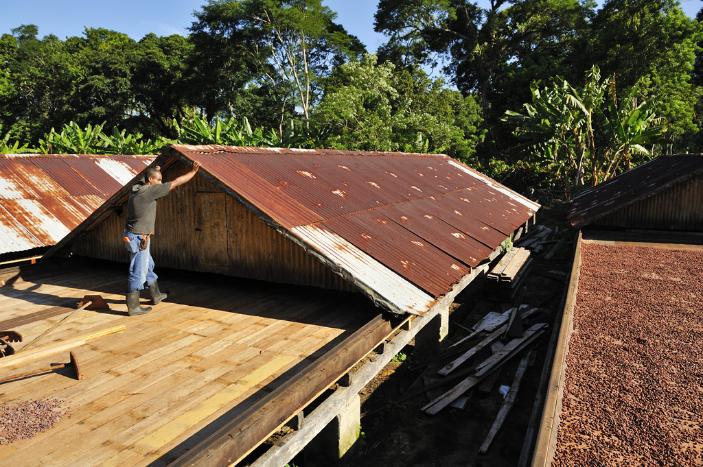 Drying-roof without house attached