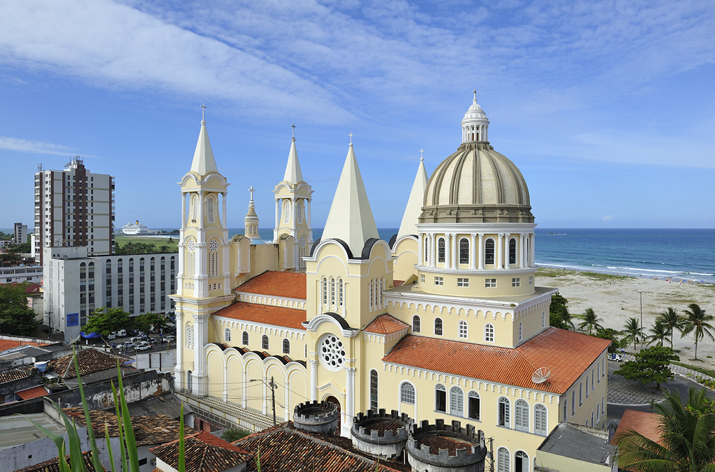 Catedral de São  Sebastião,  Ilhéus, seen from the city