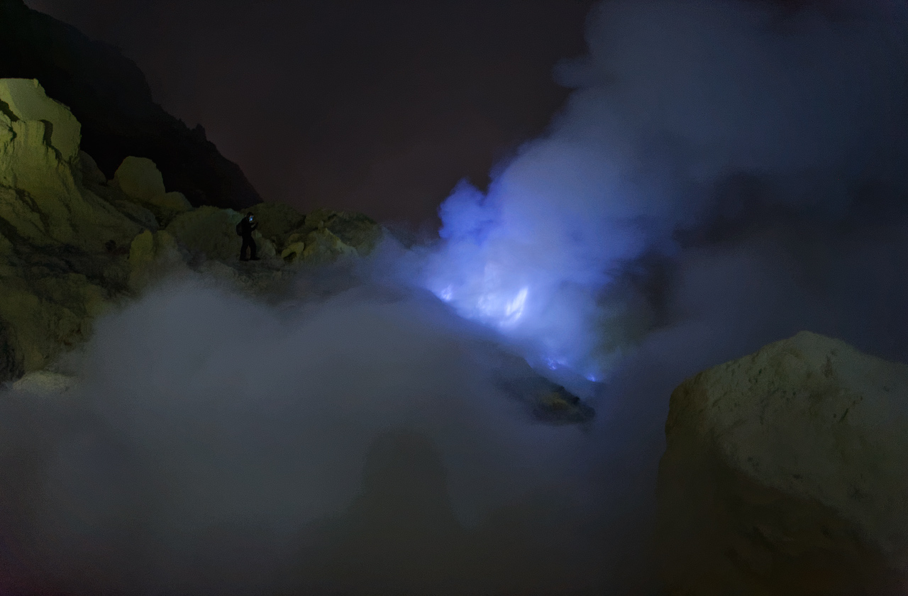 Blue Fire am Mount Ijen