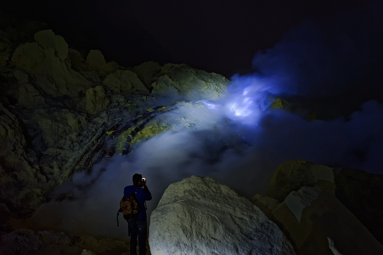 Blue Fire am Mount Ijen