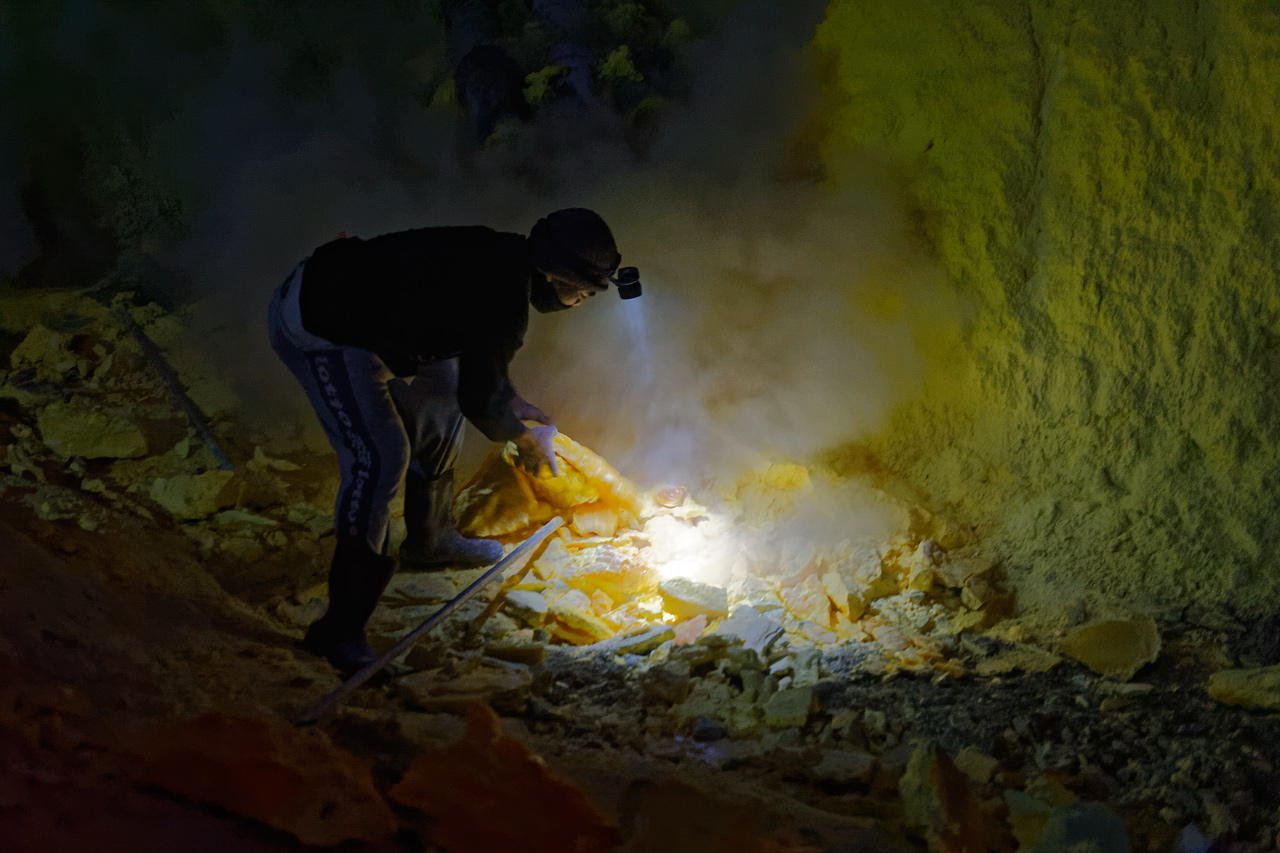 Schwefelstecher vom Mount Ijen