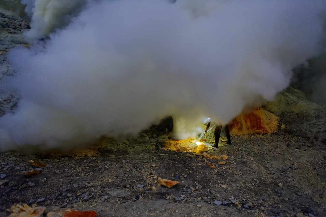 Schwefelstecher vom Mount Ijen