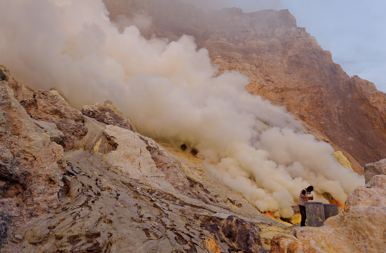 Schwefelstecher vom Mount Ijen