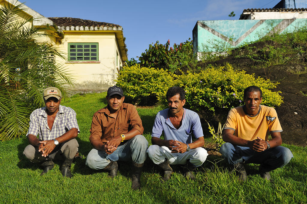 Die vier Vorarbeiter der Farm