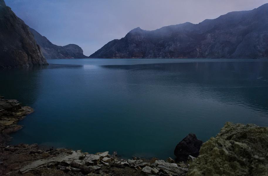 Crater lake, Mount Ijen, Java