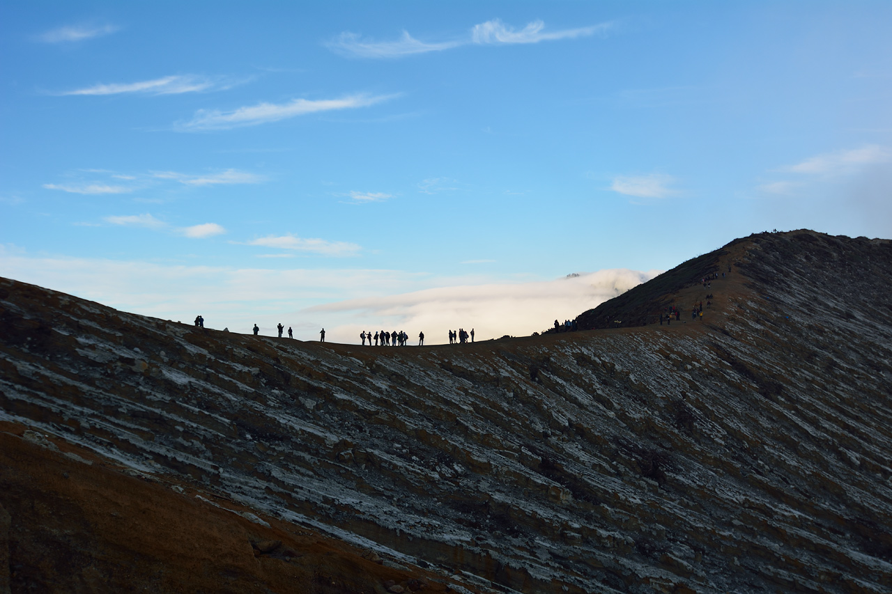 The crater’s edge – Mount Ijen