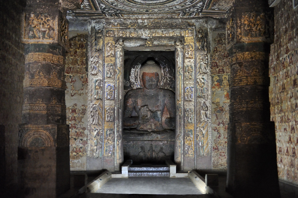 Statue of Buddha in Ajanta
